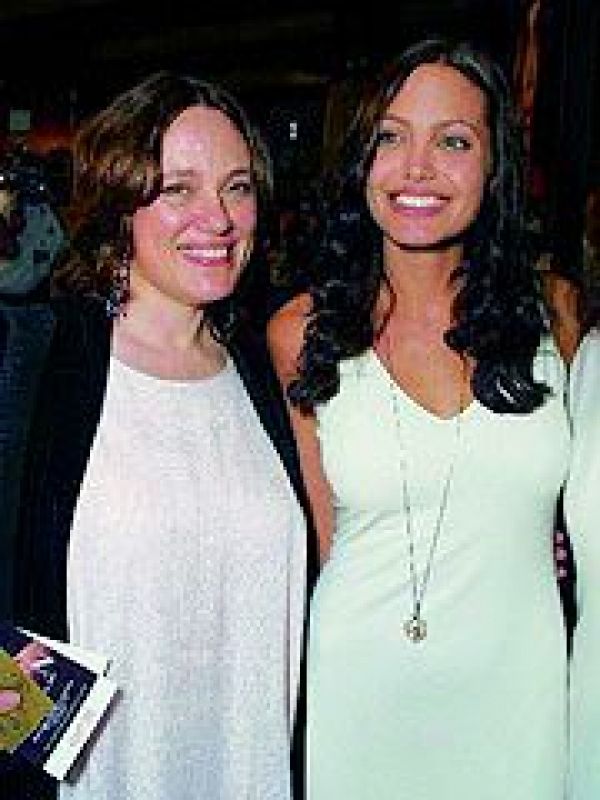 Angelina Jolie with her late mother Marcheline Bertrand