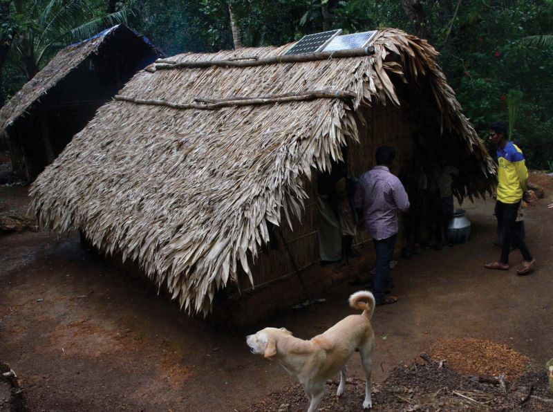 A tribal hut at Anakaal. 