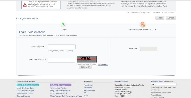 aadhaar biometric lock 2