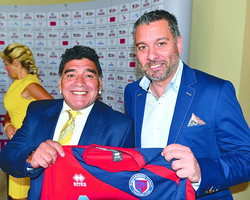 Guillem Balague with Diego Maradona