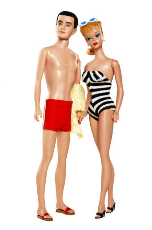 This photo provided by Mattel shows 1961 Ken and Barbie dolls. Mattel announced Tuesday, June 20, 2017, that the company is introducing 15 new looks for the male doll, giving him new skin tones, body shapes and hair styles. The makeover is part of the toy company's plan to make its dolls more diverse and try to appeal to today's kids, many of whom would rather pick up an iPad than a doll. Barbie received a similar overhaul more than a year earlier. (Courtesy of Mattel via AP)