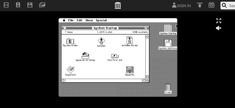 MacOS 6.0 interface