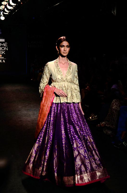 Jayanti Reddy's collection had a touch of royalty from the Byzantine era.