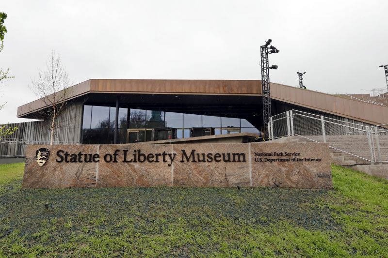 The entrance of the Statue of Liberty Museum, set to open Thursday May 16, 2019 on Liberty Island in New York. (Photo: AFP)