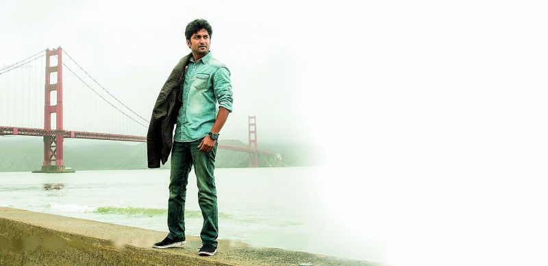 Nani in a still from Ninnu Kori, which was shot in US