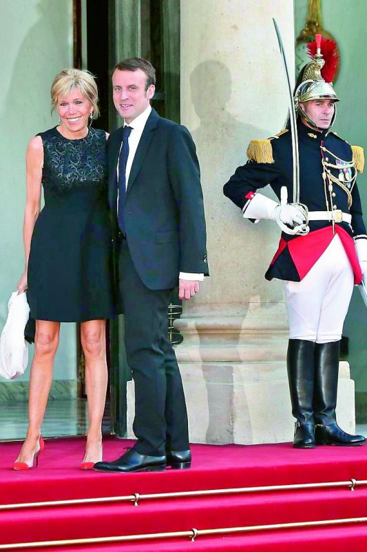  Brigitte and Emmanuel Macron