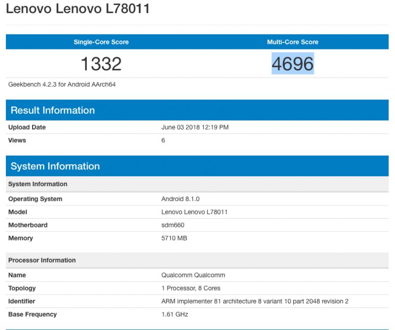 Lenovo Z5 leaks