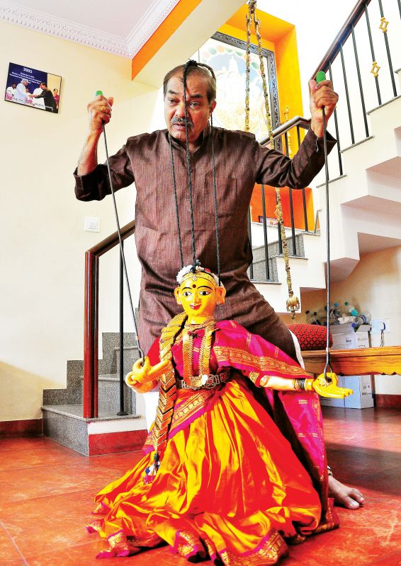 His tryst with puppetry began in 1981 when his 'guru'  M.R. Ranganath Rao, himself a national award winner, made him learn the ropes of the art from.