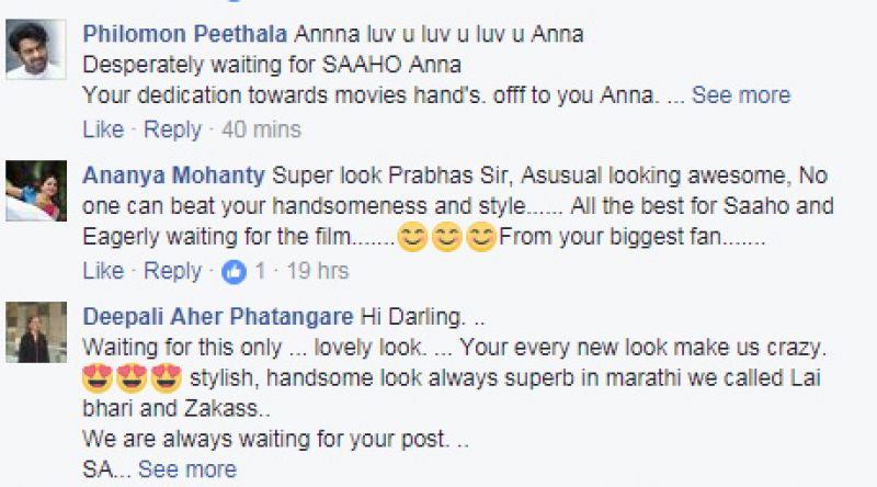 Prabhas changes his cover picture on Facebook and fans go gaga over him