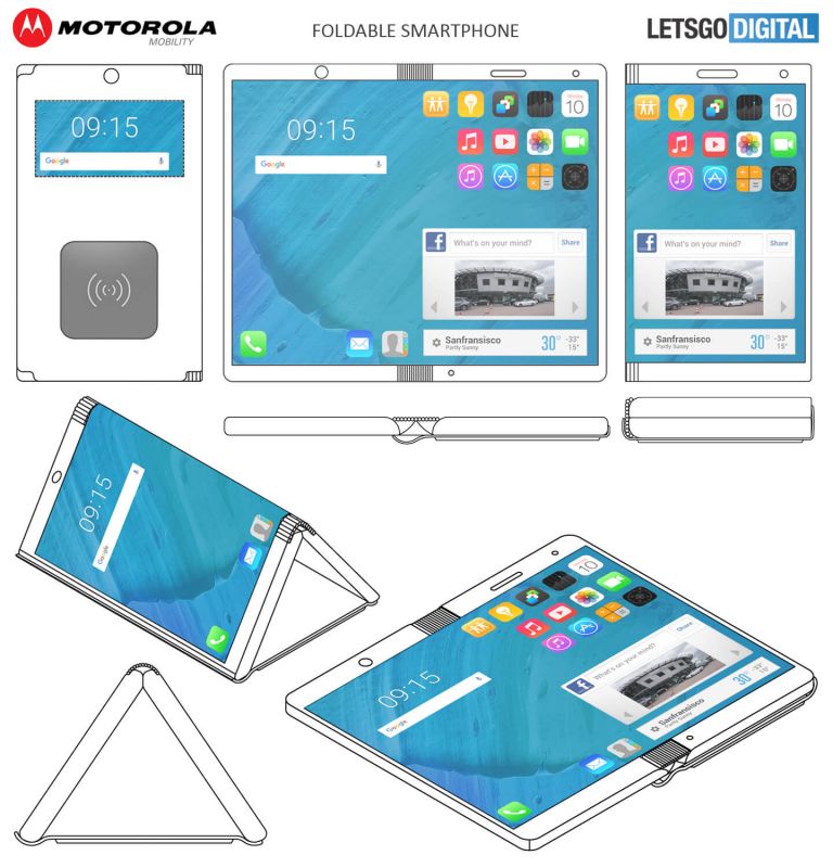 Foldable smartphone