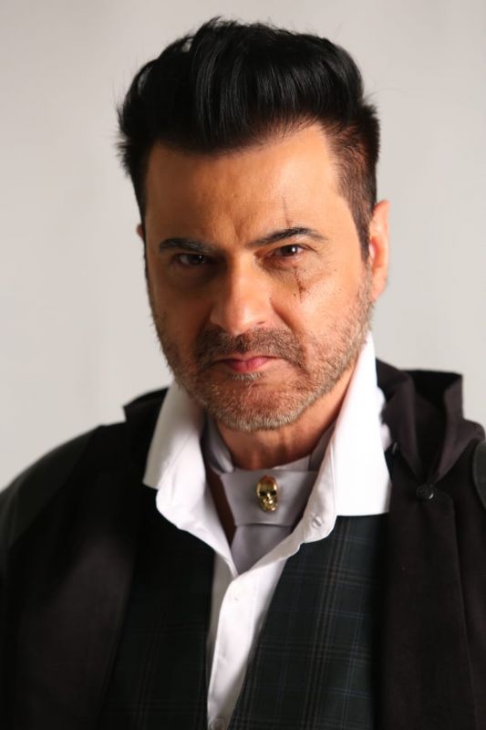 One of Sanjay Kapoor's looks for 'Bedhab' trial.