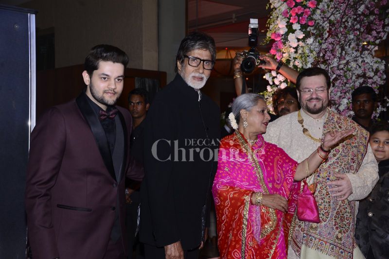 The reception took place in Mumbai on Friday, which was attended by the who's who of Bollywood.