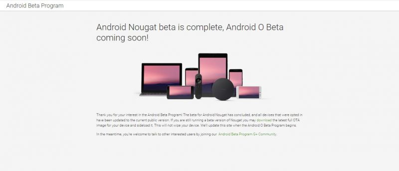 Android beta program