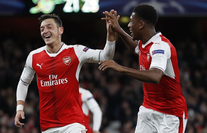 Mesut Ozil notched a second-half hat-trick for Arsenal. (Photo: AP)