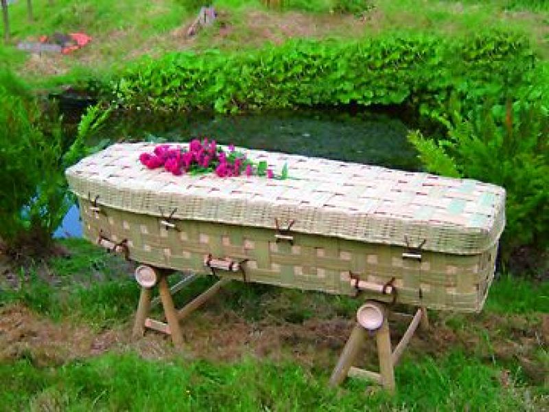 Bamboo coffin