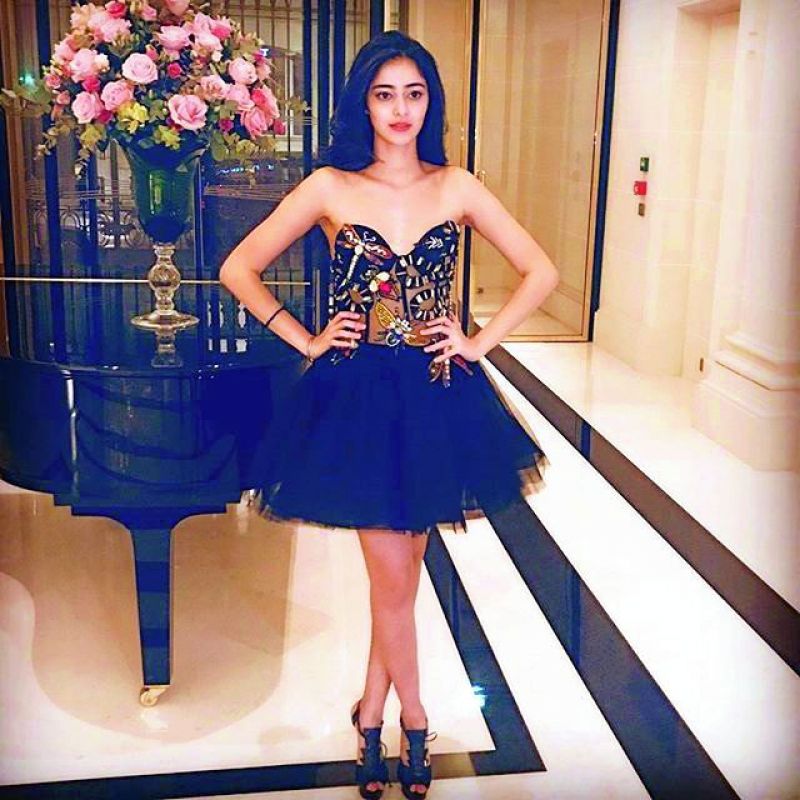 Photo of Ananya Panday at the Paris Ball taken from Bhavana Pandey's Instagram.