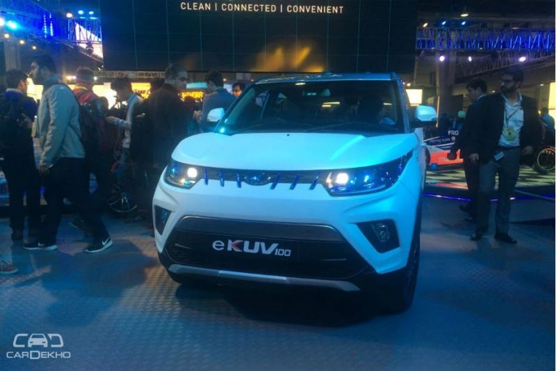Mahindra e-KUV100: As expected Mahindra and Mahindra has displayed the all-electric avatar of the KUV100 at the Expo. The vehicle is equipped with smartphone connectivity, cabin pre-cooling and real-time location tracking among others. With a range of 140km, the e-KUV100 can be charged up to 80 per cent in an hour. It's going to come to India soon. 