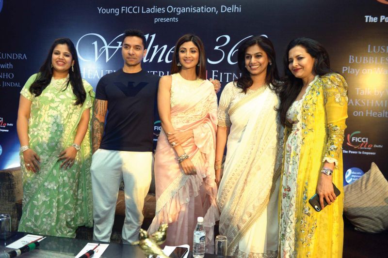 From left: Atashi Singhania, Luke Coutinho, Shilpa Shetty Kundra, Pinky Reddy, Seema Jindal