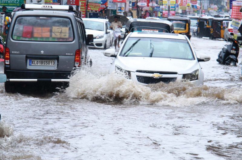 SS Kovil road got flooded due to the rains on Saturday. (Photo: DC)