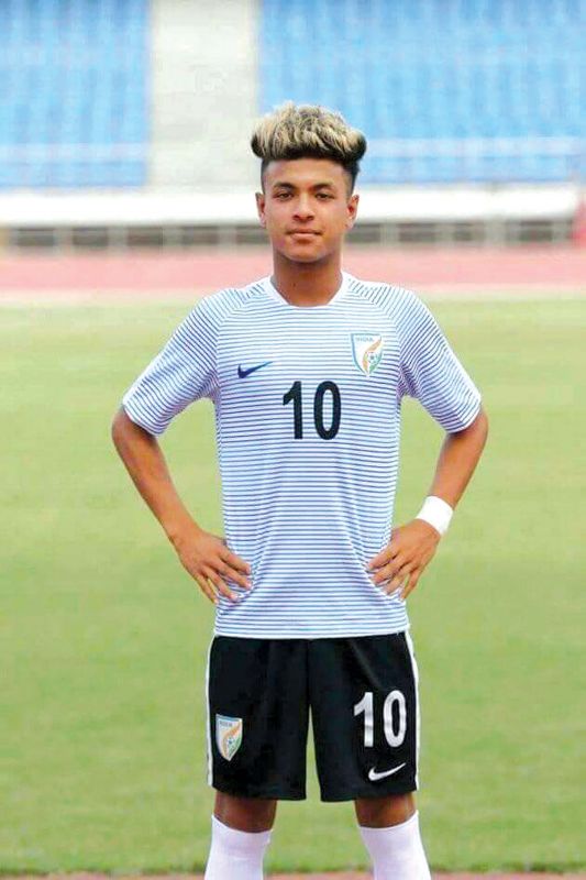Indian midfielder and winger Komal Thatal