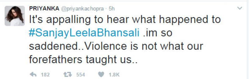 Bollywood comes all out in support of Bhansali after attack on him in Jaipur