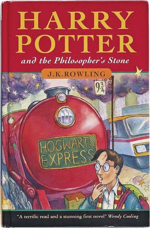 Cover of the first book in the HP series.