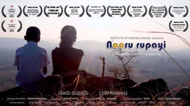 A still from Prashanth Raj's short film Nooru Rupayi.