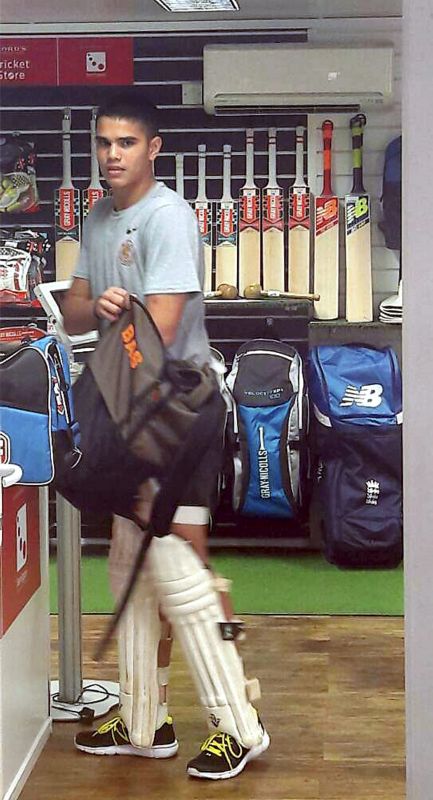 Just as everyone was soaking in the atmosphere, one saw a familiar looking youngster padded up and standing inside the cricket gear shop, adjacent to the nets. (Photo: PTI)