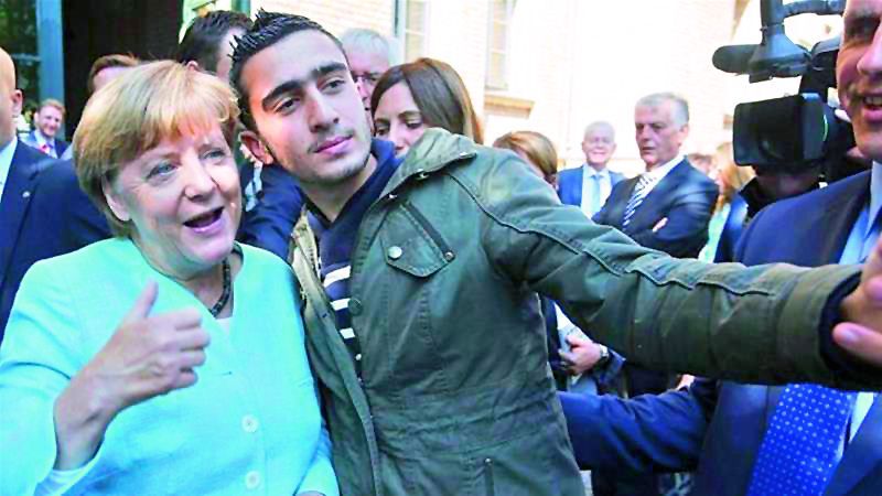 Anas Modamani's famous 2015 selfie with German chancellor Angela Merkel was turned around by those opposing the leader's pro-refugee policies.