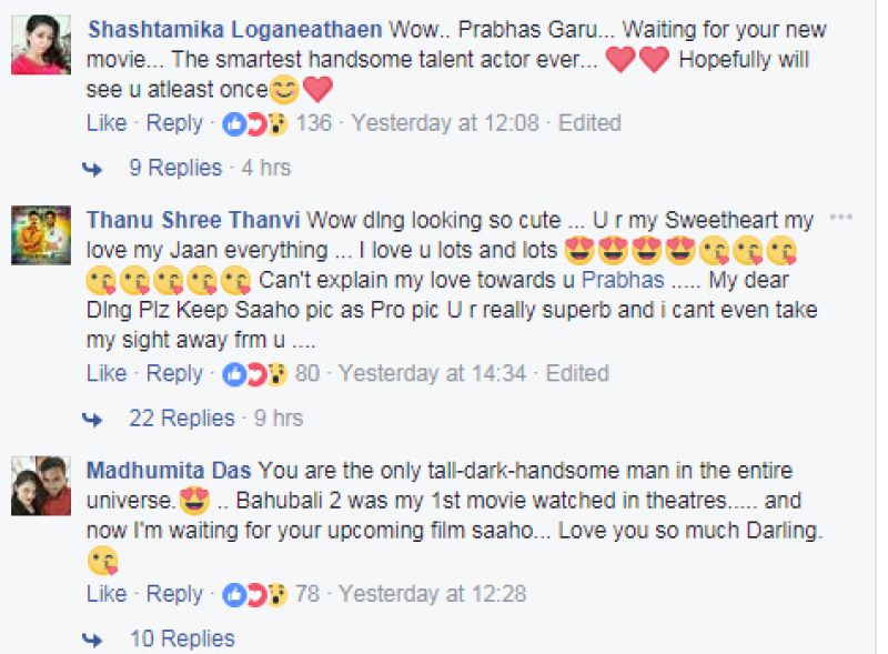 Prabhas changes his cover picture on Facebook and fans go gaga over him