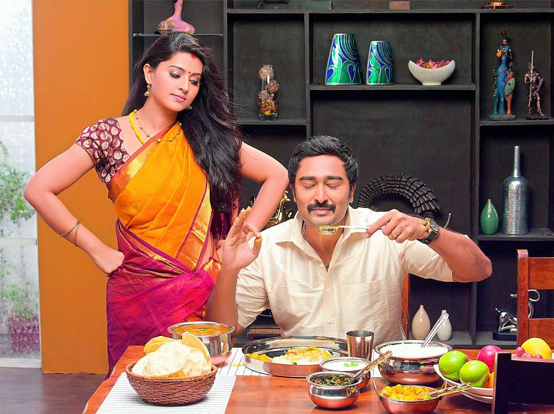 Sneha and Prasanna in a commercial.
