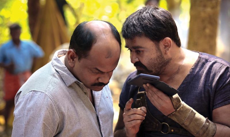 Rosshan with Mohanlal.