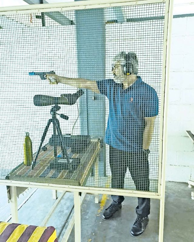 Ajith participates in pistol shooting 
