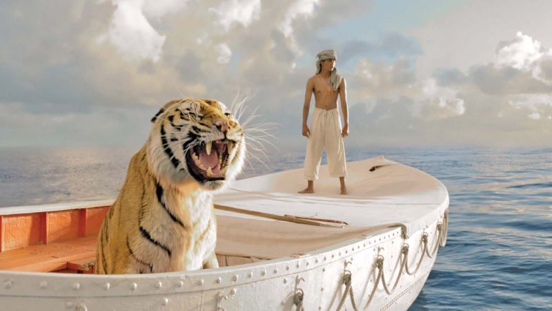 A still from Life of Pi