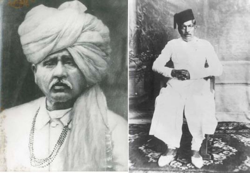 Ustad Rehmat Khan (left) and Ustad Nissar Hussain Khan