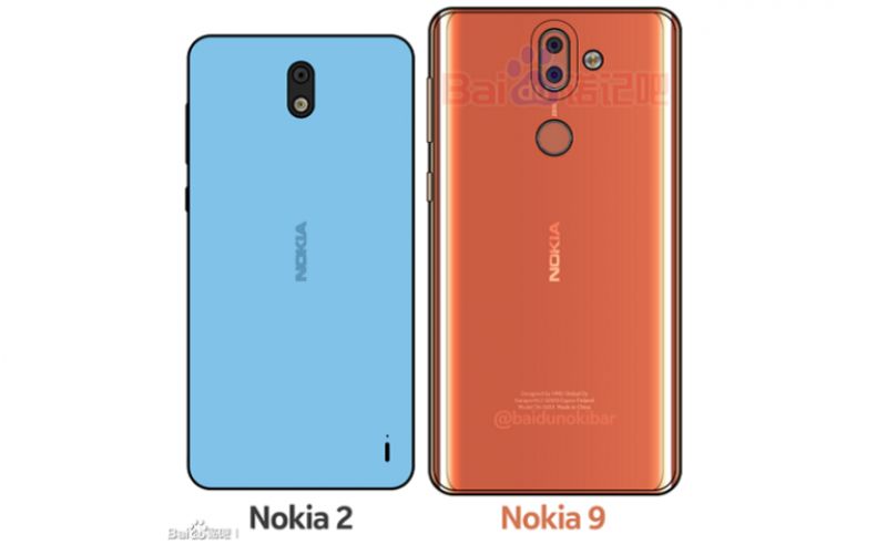 Leaked image of Nokia 2 and Nokia 9 (Photo: Baidu)