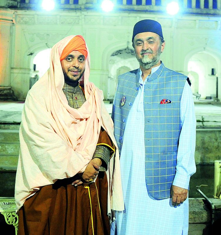  Shahid Faridi,  a Paigah descendant, with Mohd Sultanuddin Khan.