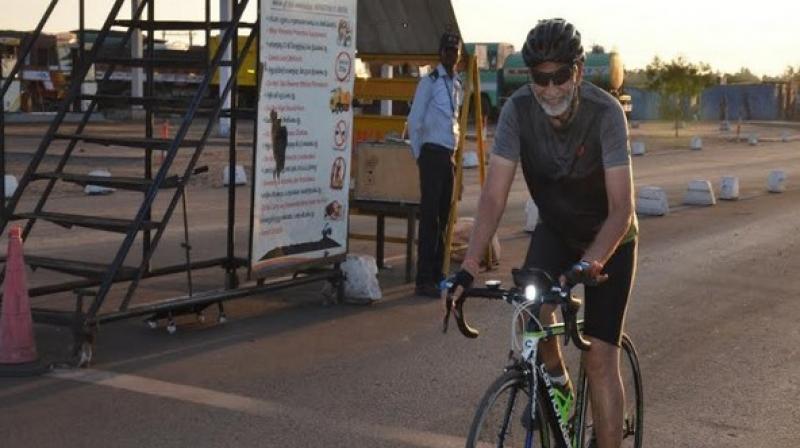Karaikal Port Chairman GRK Reddy rides 283 KM cyclothon to mark 10th anniversary