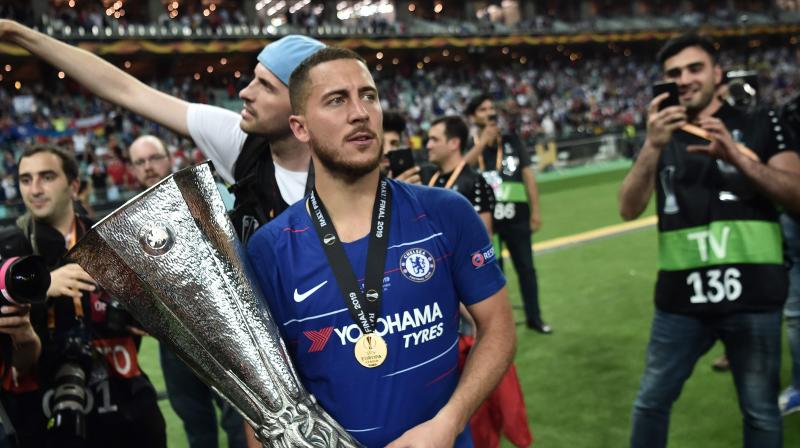 UEL final: Hazard scores twice as Chelsea thrashes Arsenal 4-1 to lift Cup twice