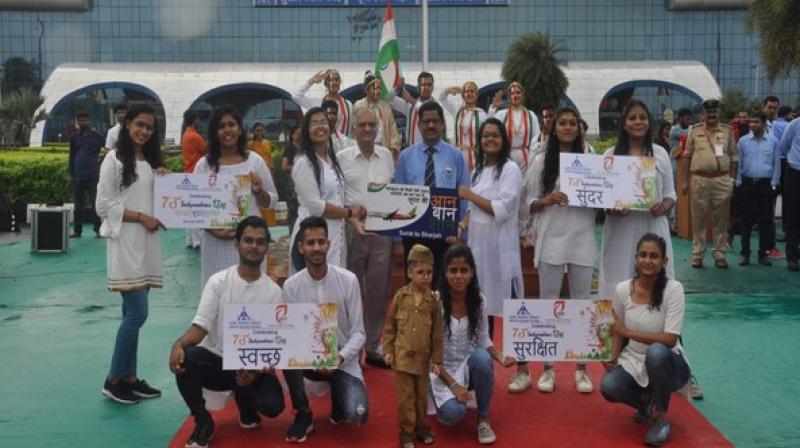 Surat airport basks in the celebrations of Independence Day by the AAI, IDT