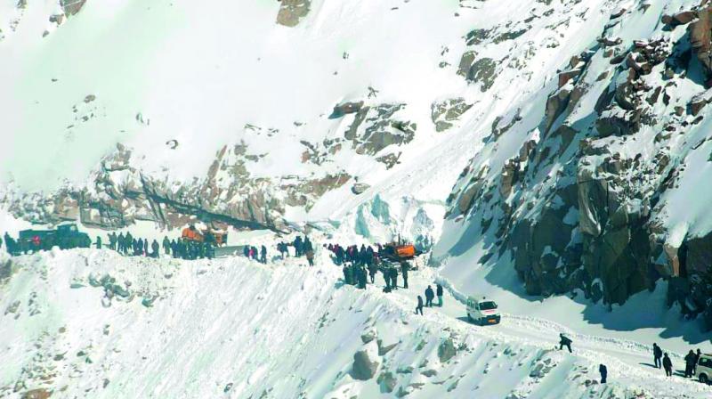 Check how the world\s highest road is being built in Ladakh
