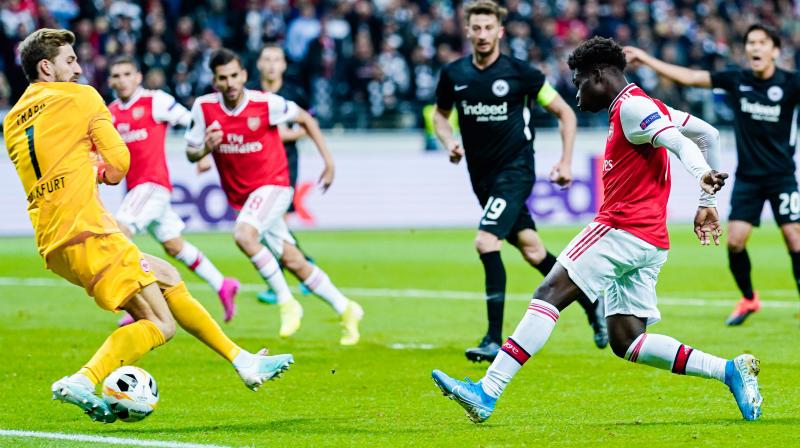 UEL 2019-20: Teen Bukayo Saka shines as Arsenal thrash Eintracht Frankfurt 3-0