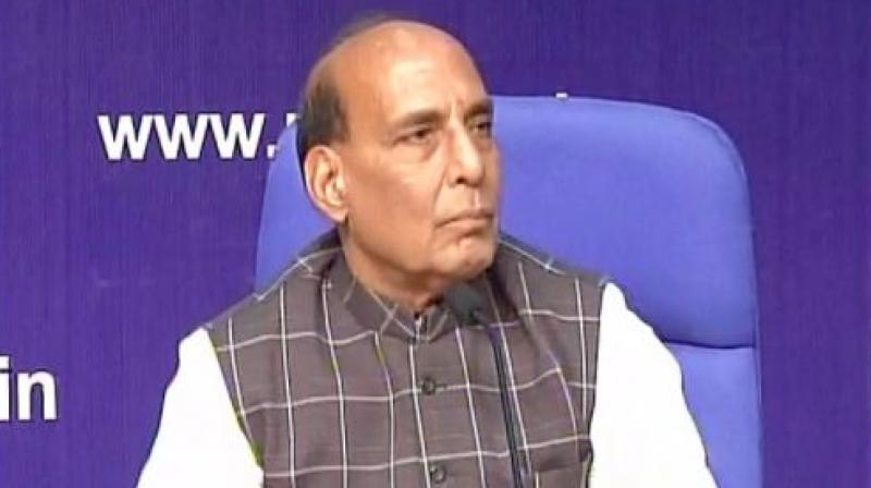 Union Home Minister Rajnath Singh (Photo: ANI Twitter)