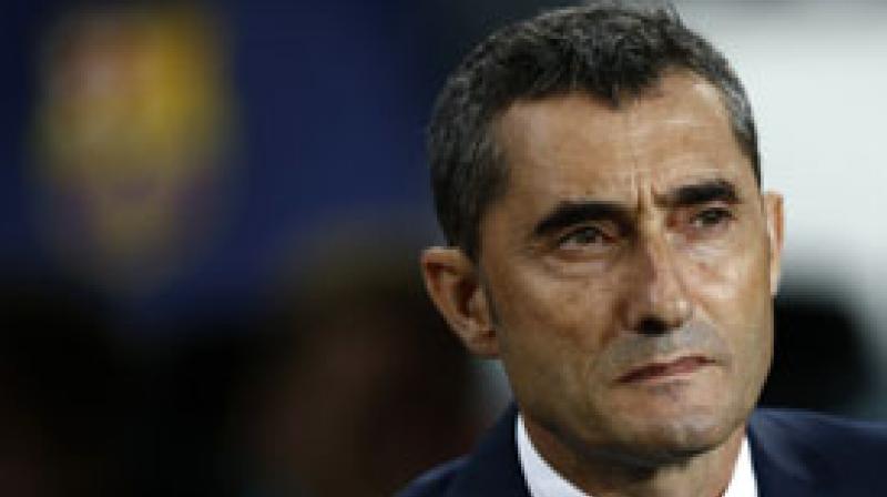 Valverde said his teams priority is to win La Liga, rather than the Champions League, in which they face Manchester United in the first leg of the quarter-finals on April 10. (Photo: AP)