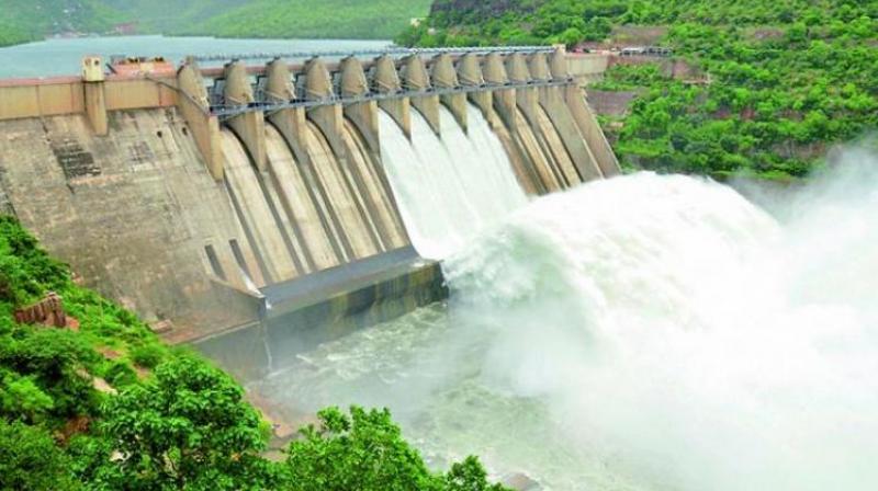 Vijayawada: Gates of Srisailam reservoir lifted after heavy inflow of water
