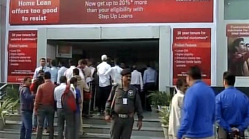 There are about 149 scheduled commercial banks, including 56 regional rural banks, with branch network of about 1.30 lakh across the country. (Photo: Twitter/ANI)