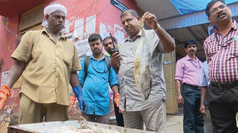 Thiruvananthapuram: 150 kg stale fish seized