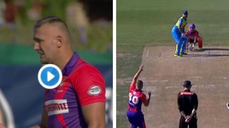 Watch: Romanian bodyguard becomes overnight cricket sensation with his weird bowling