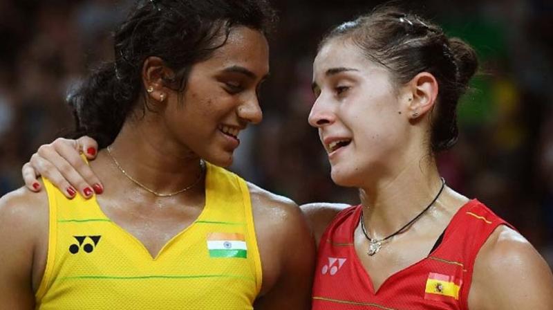 Carolina Marin and PV Sindhu famously clashed in the Rio Olympics where Marin won the gold and Sindhu bagged the silver. (Photo: AFP)
