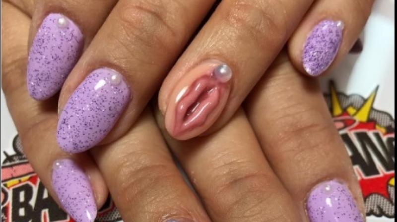 Vaginal nail art has become the newest trend in fashion on Instagram (Photo: Instagram/ @asabree)